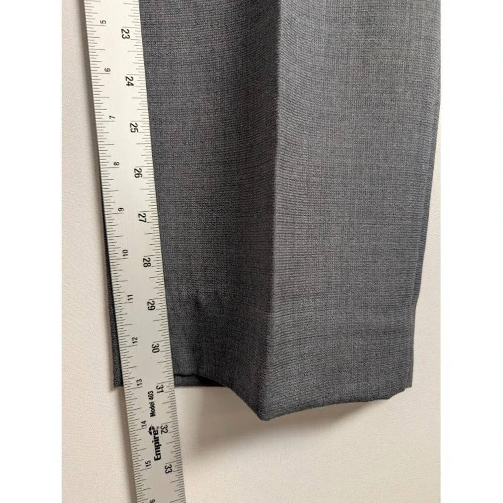 BANANA REPUBLIC Modern Slim Fit Dress Pants Mens 34x32 (Fits 35x31) Gray Wool